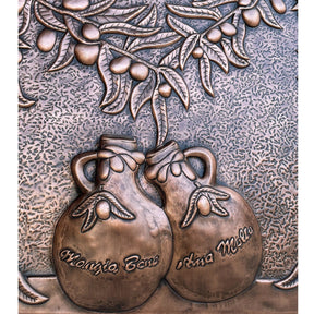 Fobest Handmade Copper Backsplash Kitchen Backsplash Wall Art Rural Design -BK4 - -Fobest Appliance