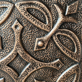 Fobest Handmade Copper Backsplash Kitchen Backsplash Wall Art Vintage Coss Design-BK9 - -Fobest Appliance