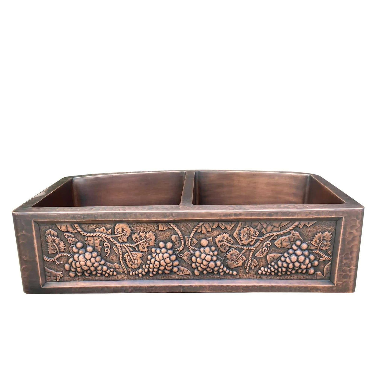 Fobest Handmade Double Bowl Kitchen Copper Sink FCK-5 - Copper Sink-Fobest Appliance