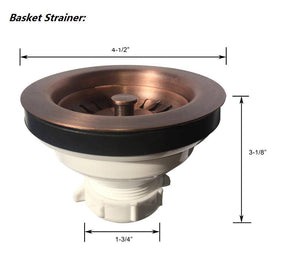 Fobest Handmade Double Bowl Kitchen Copper Sink FCK-5 - Copper Sink-Fobest Appliance