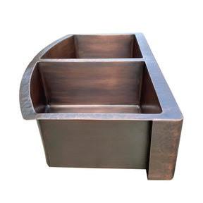 Fobest Handmade Double Bowl Kitchen Copper Sink FCK-5 - Copper Sink-Fobest Appliance