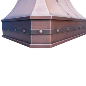 Fobest Instock  Copper Range Hood FCP-7 (42"W x 27"D x 48"H) - Instock Range Hood-Fobest Appliance