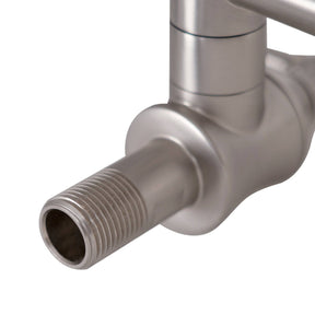 Fobest Wall Mount Two Handles Brushed Nickel Pot Filler Faucet - -Fobest Appliance