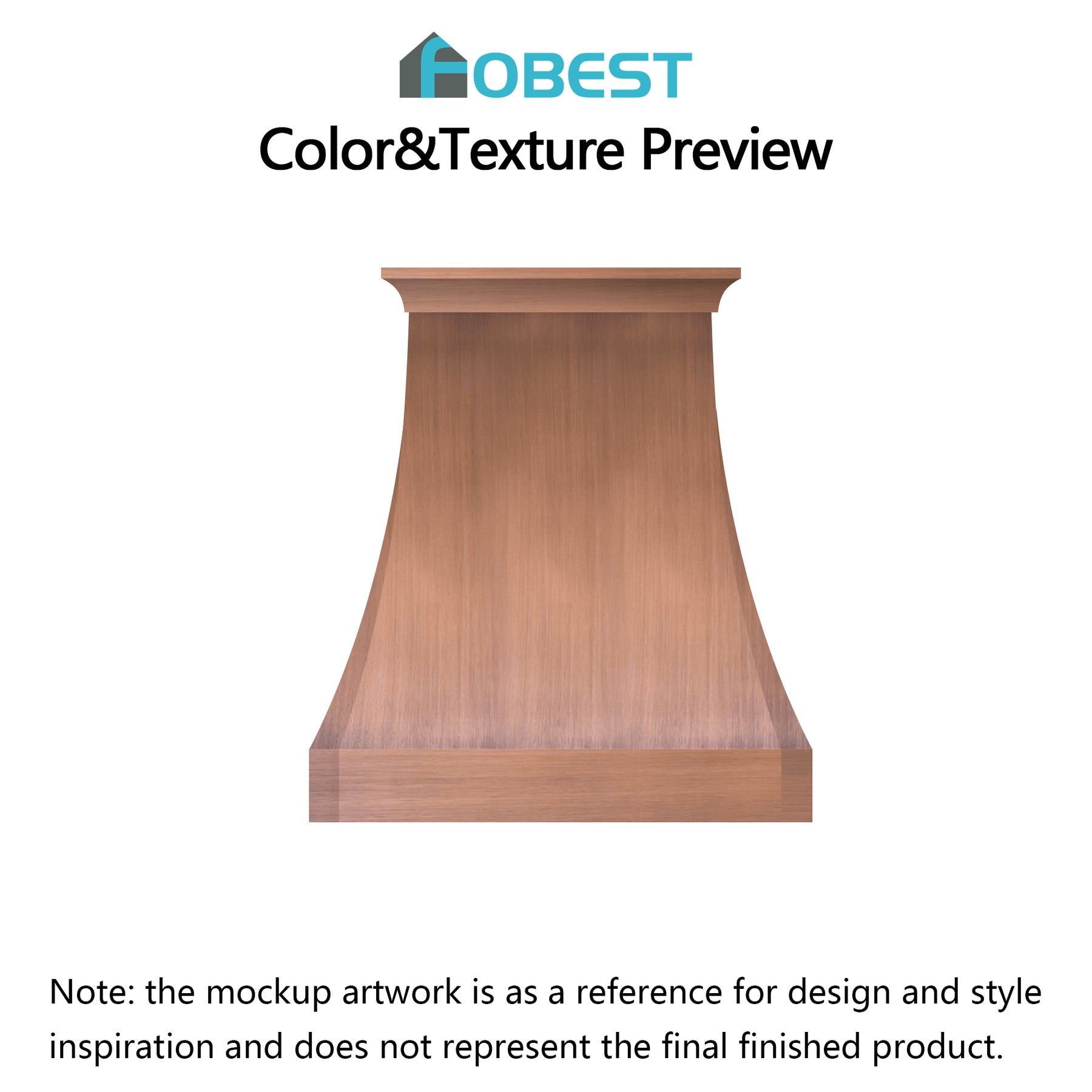 Fobest Custom Range Hood-FCP-35 Copper Range Hood  Metal Range Hood Custom Link
