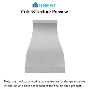 Fobest Custom Range Hood-FSS-439-Stainless Steel  Metal Range Hood Custom Link for Emily