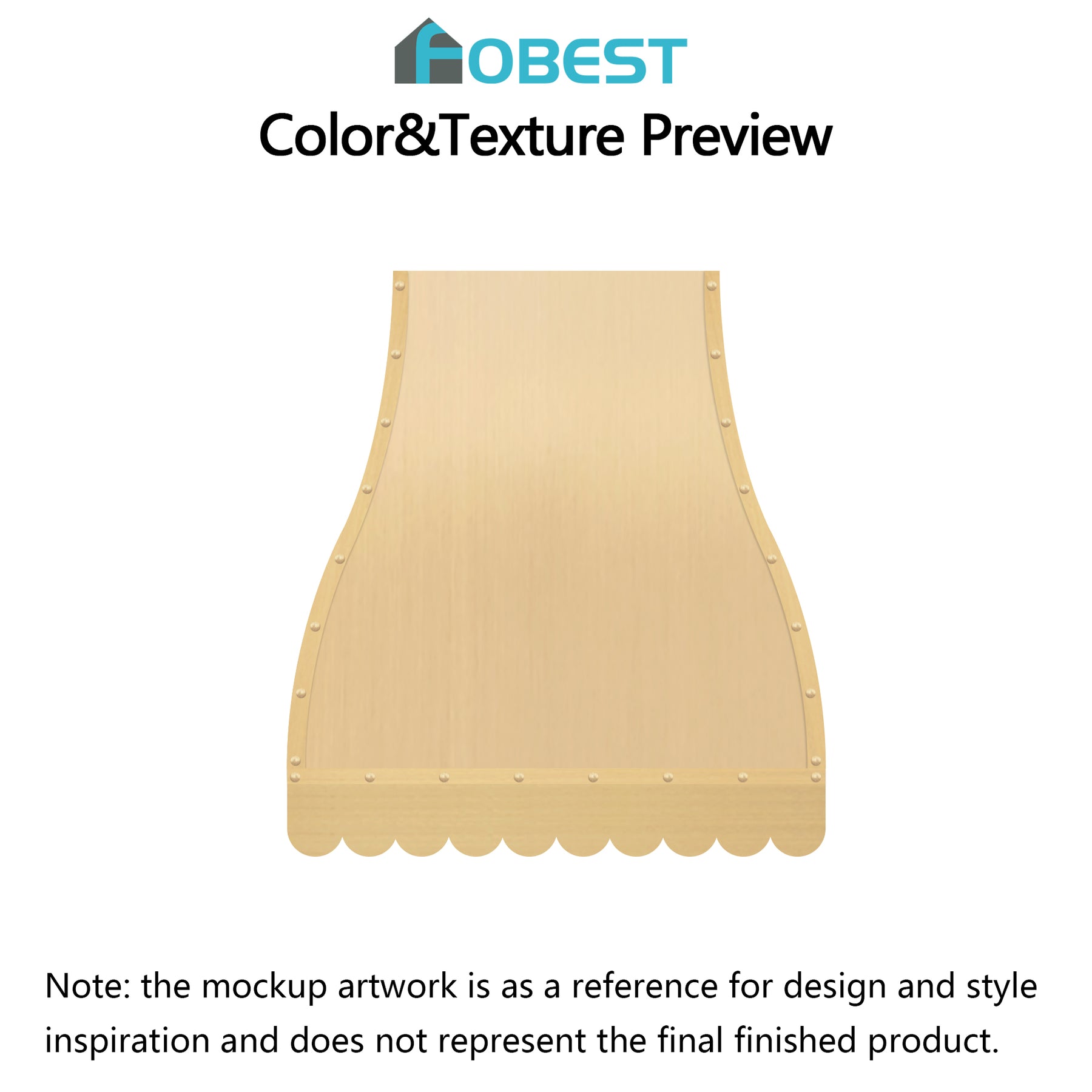Fobest Custom Range Hood FSS-26 custom link for Cricket Burns