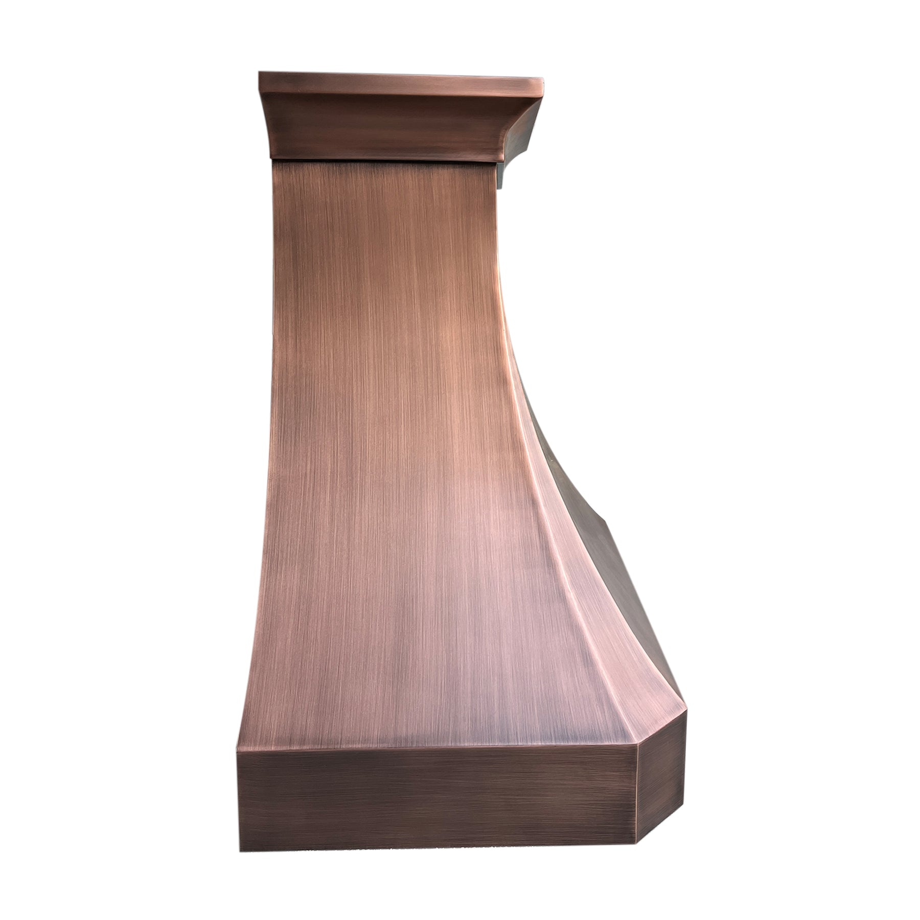 Fobest copper range hood with smooth texture 