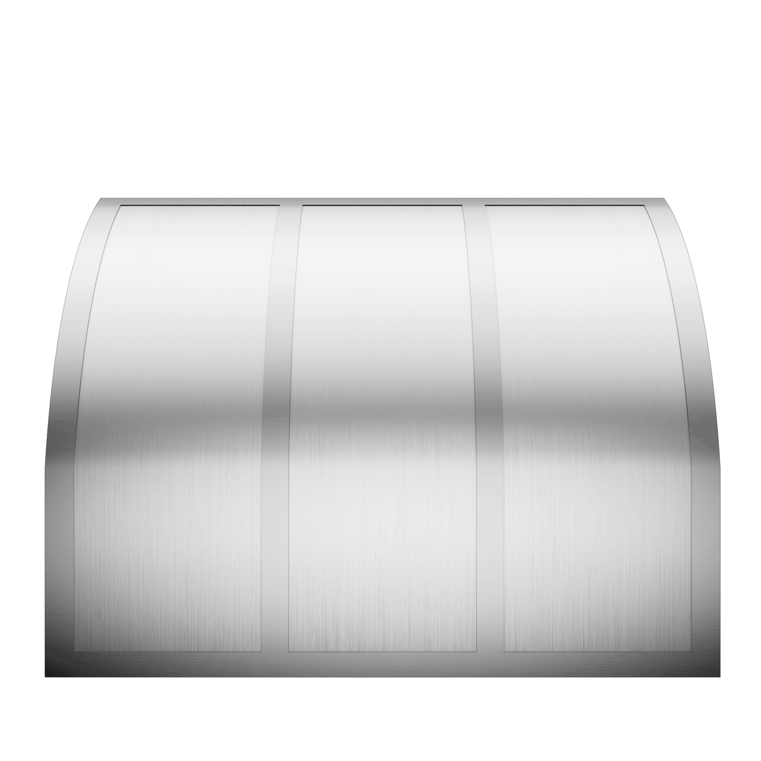 Barrel range hood shape
